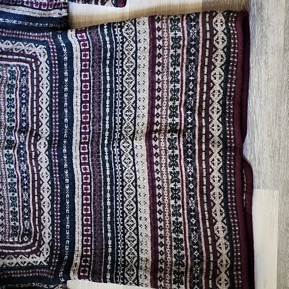 VNTG Skyr Womens 100% Wool Fair Isle CottageCore Cardigan Sweater Multicolor 2XL - Picture 12 of 14